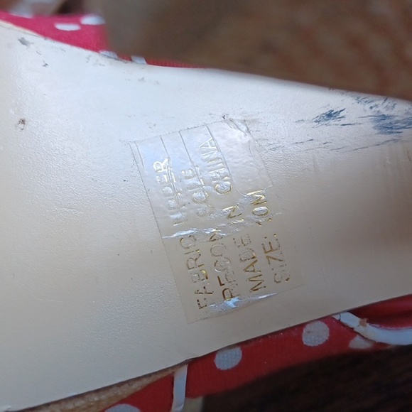 Y-not? RED AND WHITE POLKA DOT HEELS, 5", Vixen!! - Picture 6 of 8